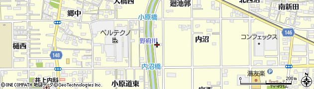 愛知県一宮市開明内沼8周辺の地図