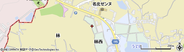 愛知県小牧市林西周辺の地図