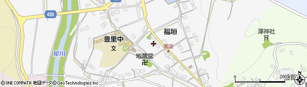 京都府綾部市豊里町周辺の地図