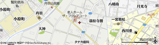 愛知県一宮市丹羽（六反畑）周辺の地図