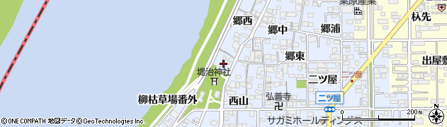 愛知県一宮市小信中島宮浦周辺の地図