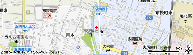 愛知県江南市布袋町西157周辺の地図