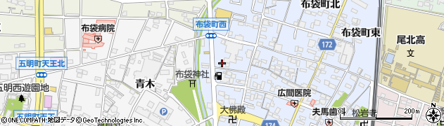 愛知県江南市布袋町西118周辺の地図
