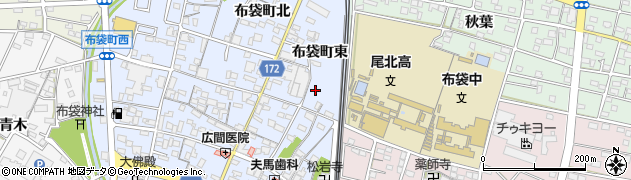 愛知県江南市布袋町東周辺の地図