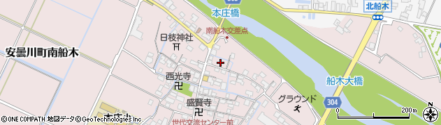 滋賀県高島市安曇川町南船木165周辺の地図