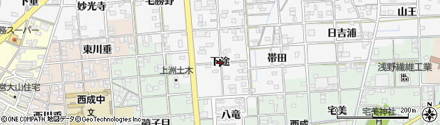 愛知県一宮市時之島（下途）周辺の地図