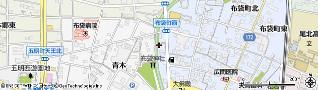 愛知県江南市布袋町西148周辺の地図