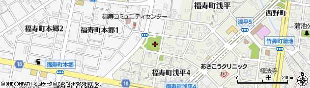 浅平公園周辺の地図