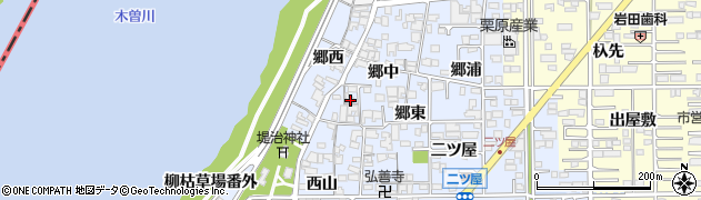 愛知県一宮市小信中島郷中61周辺の地図