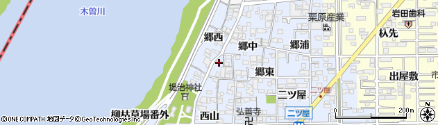 愛知県一宮市小信中島郷中54周辺の地図