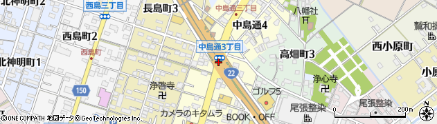 中島通３周辺の地図