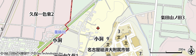 愛知県犬山市小洞周辺の地図