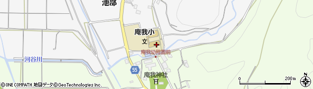 福知山市立庵我小学校周辺の地図