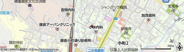 鎌倉盆周辺の地図
