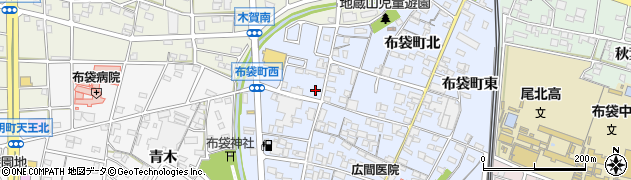 愛知県江南市布袋町西58周辺の地図