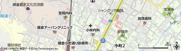 温石薬石整体　鎌倉小町周辺の地図