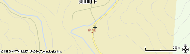 京都府南丹市美山町下宮代周辺の地図
