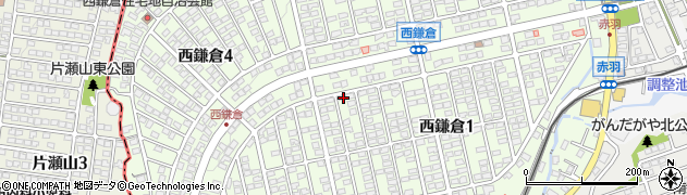 神奈川県鎌倉市西鎌倉周辺の地図