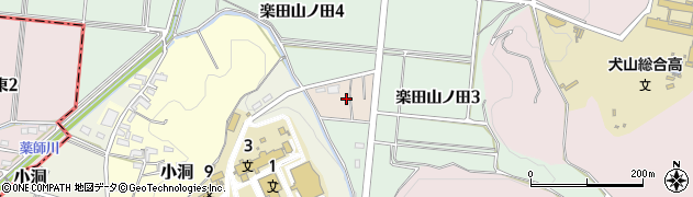 愛知県犬山市鎌柄畷周辺の地図