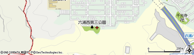 六浦西第三公園周辺の地図