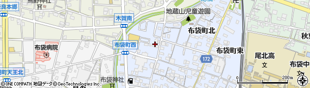 愛知県江南市布袋町西41周辺の地図