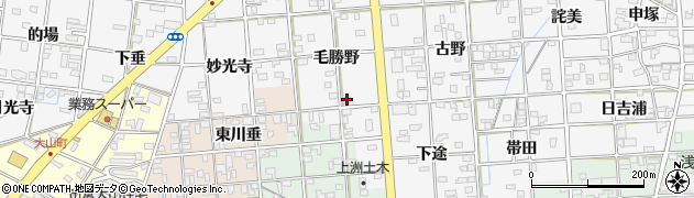 愛知県一宮市時之島毛勝野31周辺の地図