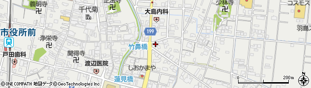 稲垣米穀店周辺の地図