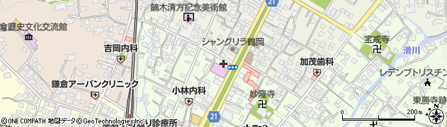 鎌倉旅靴屋周辺の地図