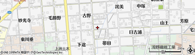 愛知県一宮市時之島古野100周辺の地図