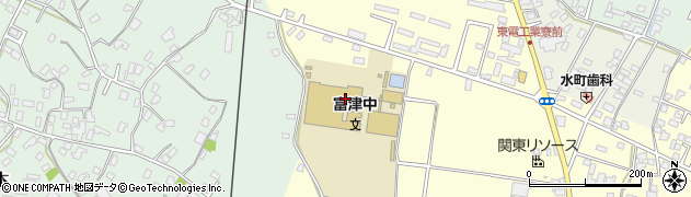 富津市立富津中学校周辺の地図