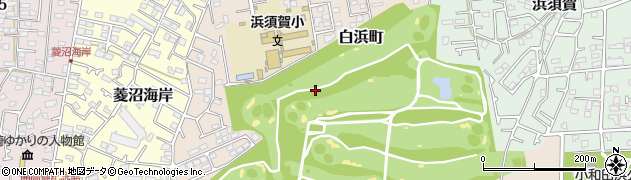 神奈川県茅ヶ崎市白浜町周辺の地図