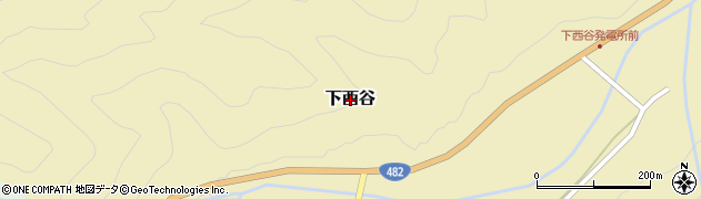 鳥取県三朝町（東伯郡）下西谷周辺の地図