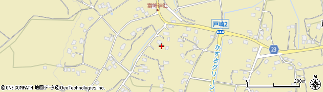 千葉県君津市戸崎周辺の地図
