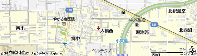 愛知県一宮市開明（小原道北）周辺の地図