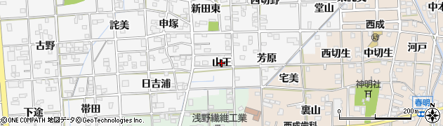 愛知県一宮市時之島（山王）周辺の地図