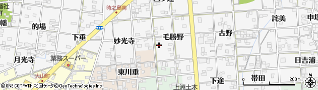 愛知県一宮市時之島毛勝野24周辺の地図