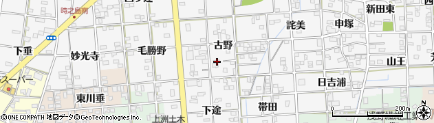 愛知県一宮市時之島古野29周辺の地図