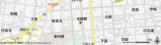 愛知県一宮市時之島毛勝野23周辺の地図
