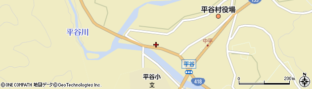 長野県下伊那郡平谷村430周辺の地図