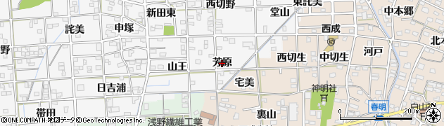 愛知県一宮市時之島（芳原）周辺の地図