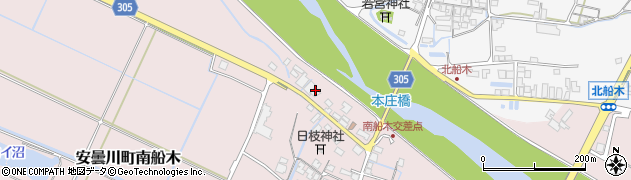 滋賀県高島市安曇川町南船木511周辺の地図