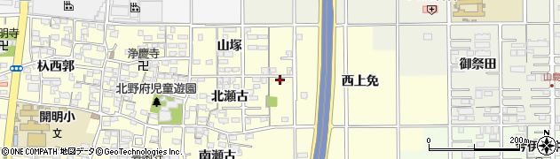 愛知県一宮市開明西上免周辺の地図