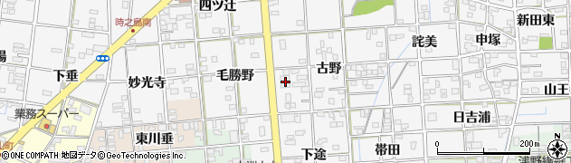 愛知県一宮市時之島古野7周辺の地図