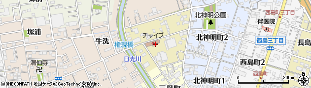 愛知県一宮市北丹町周辺の地図