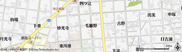 愛知県一宮市時之島（毛勝野）周辺の地図