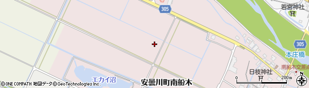 滋賀県高島市安曇川町南船木周辺の地図