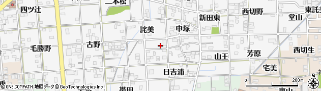愛知県一宮市時之島詫美50周辺の地図