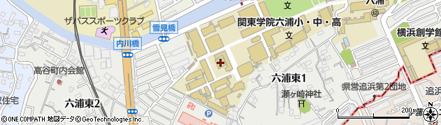 関東学院大学　金沢八景キャンパス周辺の地図