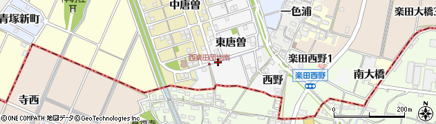 愛知県犬山市東唐曽周辺の地図
