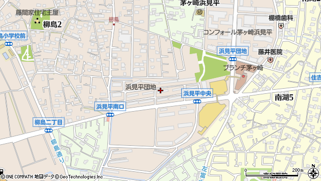 〒253-0062 神奈川県茅ヶ崎市浜見平の地図